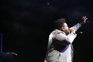 Tiffany Andrews, Melvin Crispell III & Josh Copeland At the 12th Annual Spirit Of Praise Celebration