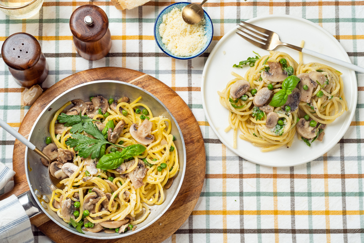 Homemade Spaghetti Mushrooms