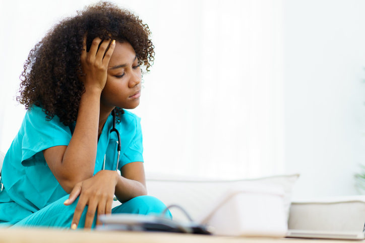 Mental burnout in medical staff.