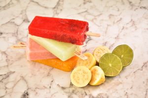 Water Ice Popsicles With Marble Bottom
