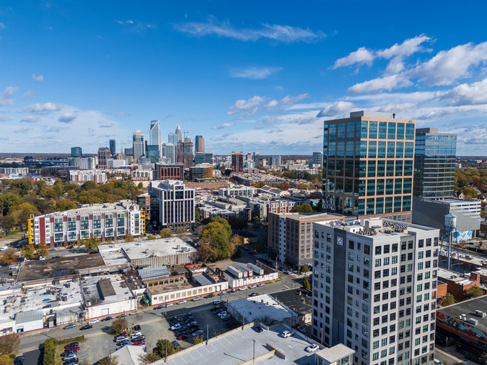 Uptown Charlotte from South End