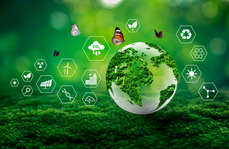 Sustainable Earth and Green Technology Icons for Eco Friendly Innovation Sustainability Earth Day Environment Symbol