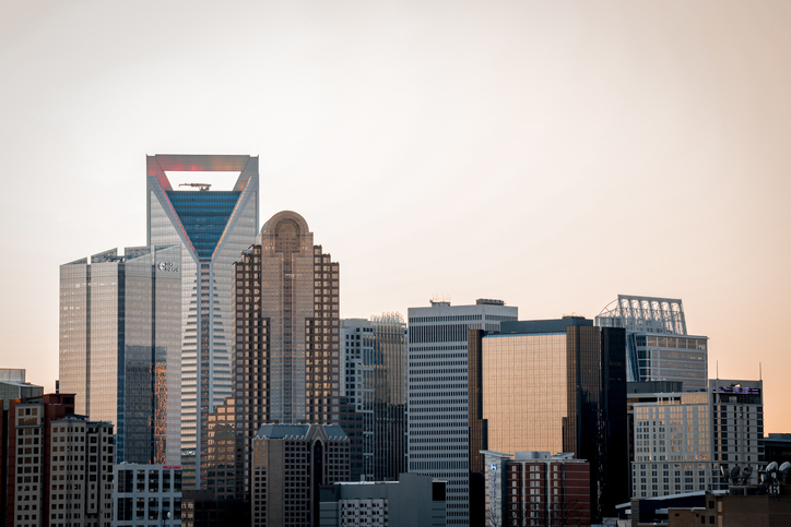 Charlotte Skyline - Sunset