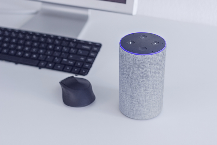 Smart speaker on the table